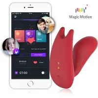 Magic Motion Umi - bärbar appstyrd insättbar vibrator (röd)