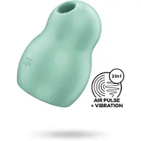 Satisfyer Pro To Go 1 - lufttryck vibrator för klitoris - uppladdningsbar mint