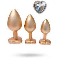 Dream Toys Gleaming Love Plug - Pearl Gold, Set