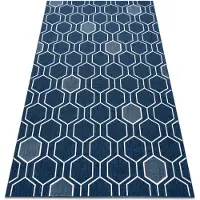 Rugsx Matta SPRING 20404994 Hexagon sisal, ögla - blå 160x230 cm