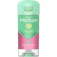 Mitchum För Kvinnor Antiperspirant Deodorant Clear Gel Powder Fresh 3.40 oz (2-pack)