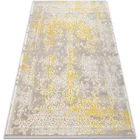 Rugsx Matta CORE 3807 Ornament Vintage - struktur, två nivåer av hudna, beige / guld 180x270 cm