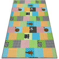 Rugsx Matta för barn ZOO djur 100x250 cm
