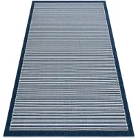 Rugsx Matta SPRING 20411994 rader, ram sisal, ögla - blå 200x290 cm