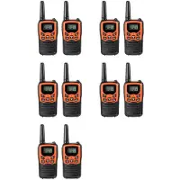 Semoic 10St Handhållen Walkie Talkie Radio 22 Kanaler Set 10 Uhf 400-470 Mhz Dual Band Long Range Communication Transceiver