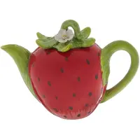 Cosmos Gifts Strawberry Keramisk Tekanna 5-1/4-tums