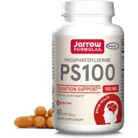 Jarrow Formulas , PS100, Fosfatidylserin, 100 mg, 60 Mjuka Gel