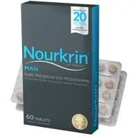 Nourkrin Man 60 tabletter – Naturligt stöd för hårväxt hos män med Marilex, Omega-3 och bockhornsklöver
