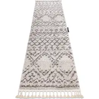 Rugsx Matta, Löpare BERBER RABAT grädde - för kök, korridor och hall 80x300 cm