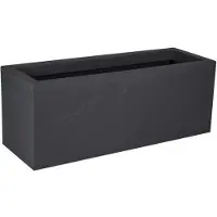 Eda Stor Svart Antracit Blomkruka - 79,5 x 29,5 x 29,5 cm
