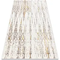 Rugsx Matta CORE 241A Ornament Vintage - struktur, två nivåer av hudna, beige / guld 120x170 cm