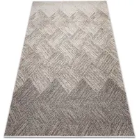 Rugsx Matta FUSION 9775 beige / brun - Geometrisk, modern, abstrakt 240x330 cm