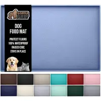 Gorilla Grip Silicone Pet Feeding Mat Dog Food Mats Innehller spill skyddar golv Vattentta placemats fr vattenskl Upphjda kanter fr katt oc