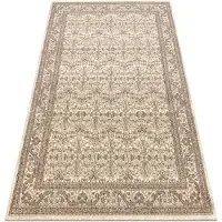 Rugsx Ullmatta LEGEND 468 12 GB620 OSTA - Ornament, ram, exklusiv beige / brun 160x230 cm