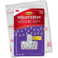 3M Kommandojusteringar avplacering 1/2 lb klipp 16 krokar 36 remsor/pack