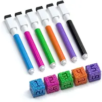 Allplay Mind Space Brdspel - Polyomino Roll & Write - 1 till 5 spelare - 30 minuters speltid (Mind Space: Brain Dice och Extra Marker Upgrade)