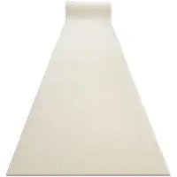 Rugsx Löpare KARMEL enkel, en färg vit 70 cm 70x380 cm