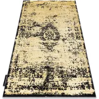 Rugsx Modern DE LUXE matta 2083 Ornament vintage - structural guld / grå 120x170 cm