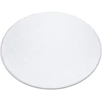 Rugsx Modern tvätt matta LINDO circle vit, halkskyddad, lurvig cirkel 100 cm