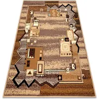 Rugsx Matta BCF Morad SZLACZEK spår, klassisk - beige 60x110 cm
