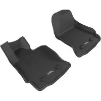 3D MAXpider 2015-2019 Chevrolet Corvette Kagu 1st Row Floormat - Black - L1CH07811509
