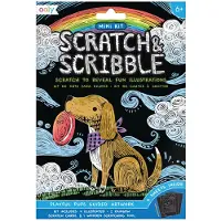 Ooly Mini Scratch & Scribble Konstkit: Lekfulla Valpar
