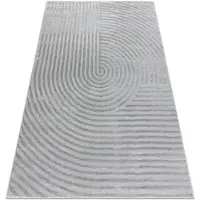 Rugsx Matta BALANCE 1921 grå - Geometrisk, strukturell, glamour 180x270 cm