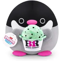 Snackles Series 2 Penguin & Baskin-Robbin 8 tum plysch av Zuru Ultra Soft Plush Collectible Plush med riktiga licensierade mrken fyllda djur som