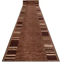 Rugsx Löpare anti-halk ADAGIO gum brun 133x630 cm