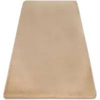 Rugsx Matta BUNNY macchiato mörk beige IMITATION AV KANINSPEL 120x170 cm