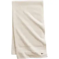 Lacoste Heritage Supima Cotton Bath Handduk Chalk 30 " X 54 "