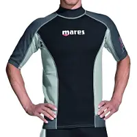 Mares Herr Trilastic Kortärmad Rash Guard | UPF 50+ Solskydd Lätt Vattentät T-shirt