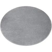 Rugsx Matta SOFTY circle plain, one colour grå cirkel 120 cm