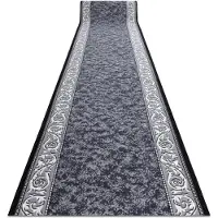 Rugsx Löpare anti-halk ROMANTIC gum Ornament, halkskydd grå 67cm 67x270 cm