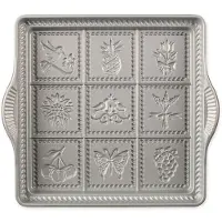 Nordic Ware English Shortbread Pan 9x9 Inches Non-stick