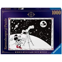 Ravensburger Disney Treasures from The Vault Minnie & Mickey 1000 Piece Puzzle for Adults - 16851 - Varje bit r unika bitar som passar perfekt -