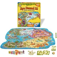Ravensburger Dinosaur Island Eye hittade det! Brdspel - Engagerande familjekul | Frgglada dinosaurielandskap | Skicklighetsbyggande spel | FSC-