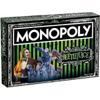 USAopoly Monopol Beetlejuice Brdspel | Baserad p 80-talets fantasyfilm Beetlejuice | Officiellt licensierad Beetlejuice Merchandise | Klassiskt monopols