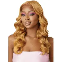 Outre Airtied 100% Helt Handbunden Peruk - Mnniskohrblandning - Natural Body Wave 22" (DR2/CREAMY TOFFEE)