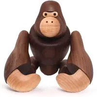 Melitt TräHantverk Gorilla Heminredningsdekorationer Kan HäNga King -Presenter TräDekorationer