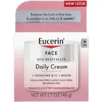 Eucerin , Q10 Revitalisera Dagkräm, Ansikte, Parfymfri, 1.7 oz (48 g)