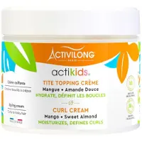Activilong Actikids Topping Curl Cream - Light Melting Cream fr att skulptera och omdefiniera dina barnkrullar - berikade med organisk st mande