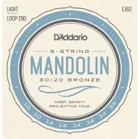 D'addario And Co J62 80/20 Bronze Mandolin Strings Light 10-34