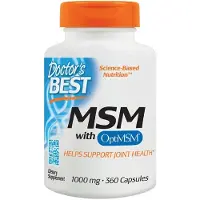 Doctors Best MSM Med OptiMSM, 1,000 mg, 360 Kapslar