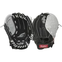 Rawlings | Sure Catch T-Ball & Youth Baseball Glove | Hger kast | 10.5 " | Svart/gr
