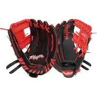 Rawlings | Players Series Youth 10-INCH Baseball Glove | RHT | Svart/rd