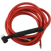 Tlily WP17F TIG SvetsbräNnare Snabbkoppling Gas-Elektrisk Integrerad RöD Slang Kabel Ledningar 4M 35-50 Euro Anslutning 13.12Ft