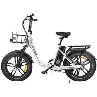 Samebike Elcykel - SAMEBIKE - C05 Pro - Motor 500 W - Batteri 36 V 13 Ah - Räckvidd 70 km vit