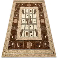 Rugsx Matta BCF Morad DZETA geometric, klassisk - beige 200x300 cm