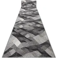 Rugsx Löpare SILVER Palanga grå 120 cm 120x250 cm